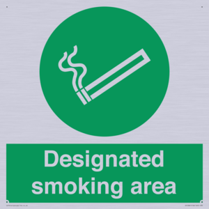 Designated smoking area